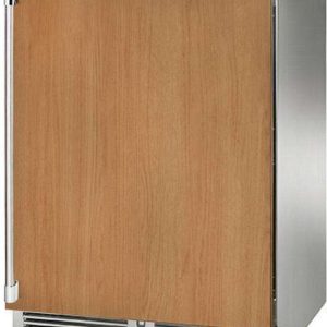 Perlick HP24CS42R 24" Signature Undercounter Refrigerator and Wine Reserve with Custom Panel Solid Door - Right Hinge