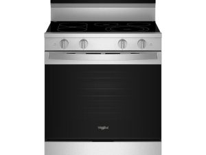 Whirlpool WFES7530RZ 30" Electric Smart Range with Air Cooking Technology - Black Stainless Steel