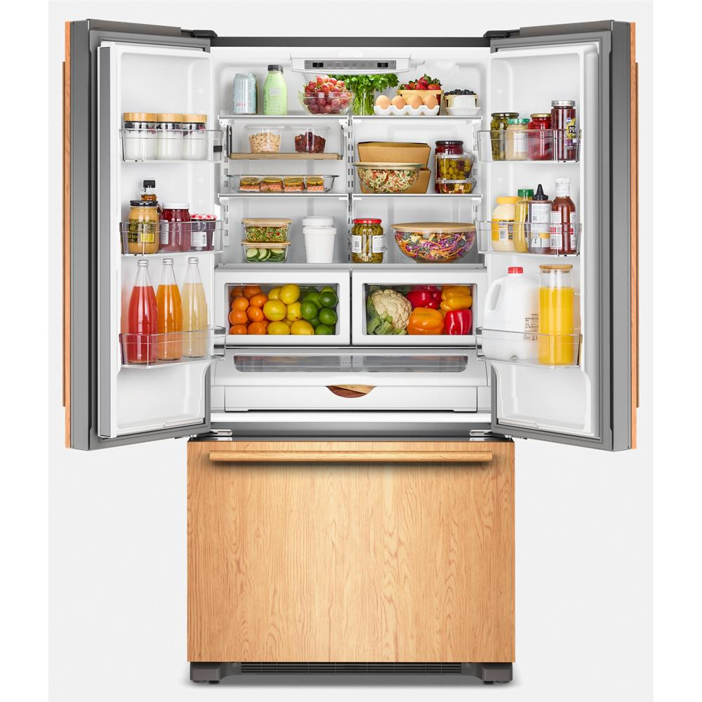KitchenAid KRFC136TPA 36" Counter Depth French Door Refrigerator with Internal Water Dispenser 22 cu. Ft. - Custom Panel - Image 4