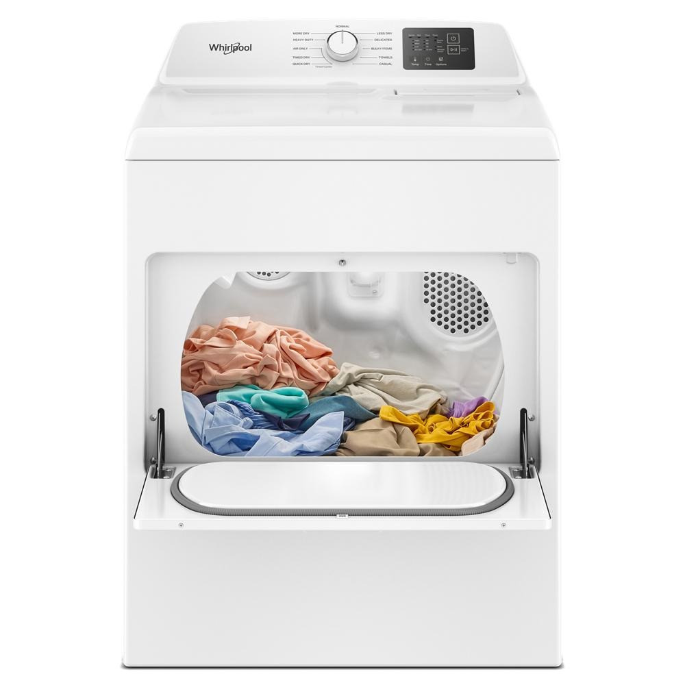 Whirlpool WGD4107SW 29" Gas Dryer with Adaptive Dry  7.4 cu. ft. - White - Image 4