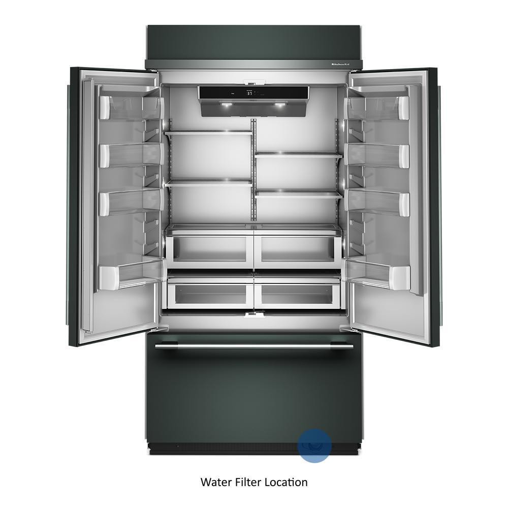 KitchenAid KBFN542SJP 42" Built-In French Door Bottom Mount Refrigerator with Platinum Interior 24.2 Cu. Ft. - Juniper KitchenAid KBFN542SJP 42" Built-In French Door Bottom Mount Refrigerator with Platinum Interior 24.2 Cu. Ft. - Juniper - Image 3