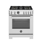 Bertazonni PRO304BFGMXT-LP 30" Gas Range with 4 Brass Burners Professional Series - Liquid Propane - Stainless Steel