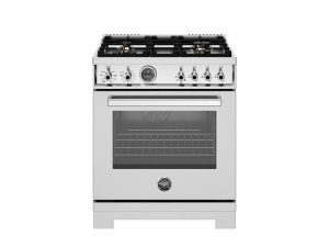 Bertazonni PRO304BFGMXT-LP 30" Gas Range with 4 Brass Burners Professional Series - Liquid Propane - Stainless Steel