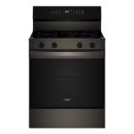 Whirlpool WFES7530RV 30" Electric Smart Range with Air Cooking Technology - Black Stainless Steel