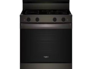 Whirlpool WFES7530RV 30" Electric Smart Range with Air Cooking Technology - Black Stainless Steel