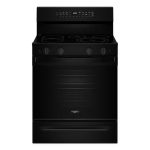 Whirlpool WFES7530RB 30" Electric Smart Range with Air Cooking Technology - Black