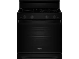 Whirlpool WFES7530RB 30" Electric Smart Range with Air Cooking Technology - Black