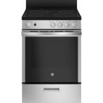 GE JAS640RMSS 24" Freestanding Slide-in Front Control Electric Range - Stainless Steel