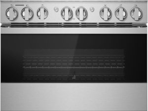 JennAir JGRP436HM NOIR 36" Gas Professional Range 6 Burners - Floating Black Glass