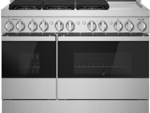 JennAir JGRP548HM NOIR 48" Gas Professional Range 6 Burners and Griddle - Floating Black Glass
