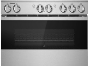 JennAir JGRP636HM NOIR 36" Gas Professional Range 4 Burners and Grill - Floating Black Glass