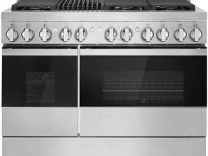 JennAir JGRP648HM NOIR 48" Gas Professional Range 6 Burners and Grill - Floating Black Glass