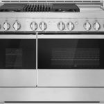 JennAir JGRP748HM NOIR 48" Gas Professional Range 4 Burners Grill and Griddle - Floating Black Glass