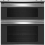 GE JSS86SPSS 30" Electric Slide-In Convection Range with Double Oven and 5 Elements - Stainless Steel