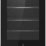 JennAir JUGFL242HM NOIR 24" Under Counter Glass Door Refrigerator - Left Hinge - Black and Stainless