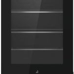 JennAir JUGFR242HM NOIR 24" Under Counter Glass Door Refrigerator - Right Hinge - Black and Stainless