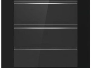 JennAir JUGFR242HM NOIR 24" Under Counter Glass Door Refrigerator - Right Hinge - Black and Stainless