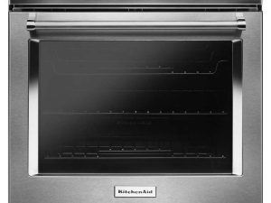 KitchenAid KSEG950ESS 30-Inch 4-Element Electric Downdraft Slide-In Range - Stainless Steel