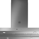 Bertazzoni KTI48XT 48" T-Shaped Island Hood - 600 CFM - Stainless Steel