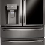 LG LRMVC2306D 36" 4 Door French Door Counter Depth Refrigerator with Craft Ice Maker Instaview Door-in-door - PrintProof Black Stainless Steel