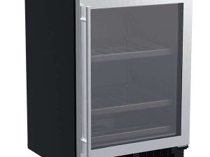 Marvel MLBV224SG01A 24" Beverage Center with Convertible Shelves Glass Door - Stainless Steel