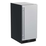 Marvel MLCL215SS01B 15" Clear Ice Machine with Gravity Drain and Solid Door - Stainless Steel