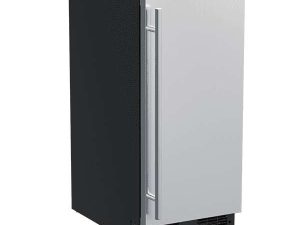 Marvel MLCL215SS01B 15" Clear Ice Machine with Gravity Drain and Solid Door - Stainless Steel