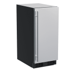 Marvel MLCP215SS01B 15" Clear Ice Machine with Pump and Solid Door - Stainless Steel
