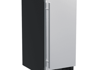 Marvel MLCP215SS01B 15" Clear Ice Machine with Pump and Solid Door - Stainless Steel