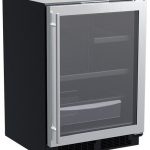 Marvel MLRE224SG81A 24" Undercounter Refrigerator with Glass Reversible Door and Brightshield - Stainless Steel