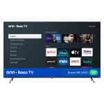 onn 70 Class 4K UHD Roku Smart Television, 100012588