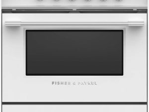 Fisher & Paykel OR30SCG4W1 30" Gas Range with Multi-Shelf Cooking and Easy Cleaning - White