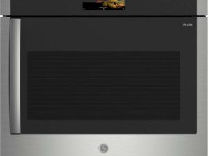 GE Profile PTS700RSNSS 30" Smart Convection Single Wall Oven - Right HinGE Profile Wing Door - Stainless Steel
