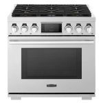 SKS SKSGR360S 36" Professional Gas Range with 6 Burners with Infrared Broiler - Stainless Steel