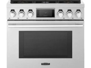 SKS SKSGR360S 36" Professional Gas Range with 6 Burners with Infrared Broiler - Stainless Steel