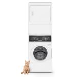 Speed Queen SF7008WG 27" Stacked Laundry Center with 3.4 cu. Ft. Washer and 7 cu. Ft. Gas Dryer - White