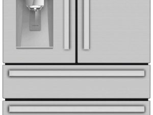 Sharp SJG2254FS 36" Counter Depth French Door Refrigerator with Door Ice and Water Dispenser - Fingerprint Resistant Stainless Steel