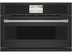 Cafe CSB913P3VD1 30" Smart Five in One Single Wall Oven with 120V Advantium Technology - Matte Black with Brushed Stainless Handle