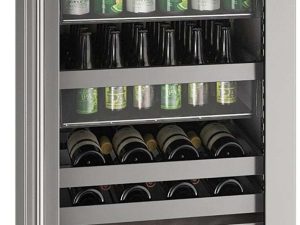 U-Line UHBV524-SG41A 24" Beverage Center Stainless Frame with Lock 5 Class Series - Right Hinge - Stainless Steel
