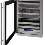 U-Line UHBV524-SG51A 24" Beverage Center Stainless Frame with Lock 5 Class Series - Left Hinge - Stainless Steel