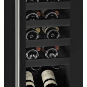 U-Line UHWC115-BG01A 15" Single Zone Wine Cooler with Black Frame 1 Class Series - Reversible Hinge - Black