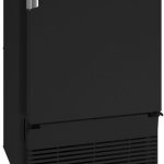 U-line UMCR014-BC01A 14" Marine Crescent Ice Maker Flush to Cabinet - 115v - Black