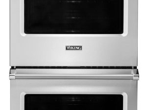 Viking VDOE530SS 30" Premier Double Oven with Exclusive Black Chrome Knobs and TimePiece Clock - Stainless Steel