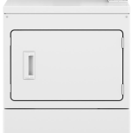 Whirlpool CEM2779JQ 27" Commercial Front Load Electric Dryer with Coin Drop and Coin Box - White