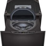 LG WD200CB 29" SideKick Pedestal Washer 1.0 cu. ft. - Black Steel