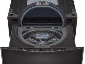 LG WD200CB 29" SideKick Pedestal Washer 1.0 cu. ft. - Black Steel