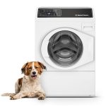 Speed Queen FF7012WN 27" Front Load Washer 3.5 cu. ft. with Sanitize and Pet Plus - Right Hinge - White