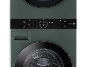 LG WKEX200HGA 27" Laundry WashTower with 4.5 cu. ft. Washer and 7.4 cu. ft. Electric Dryer - Green