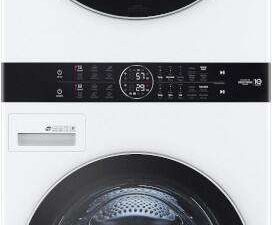 LG WKEX200HWA 27" Laundry WashTower with 4.5 cu. ft. Washer and 7.4 cu. ft. Electric Dryer - White