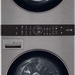 LG WKG101HVA 27" Laundry WashTower with 4.5 cu. ft. Washer and 7.4 cu. ft. Gas Dryer - Graphite Steel